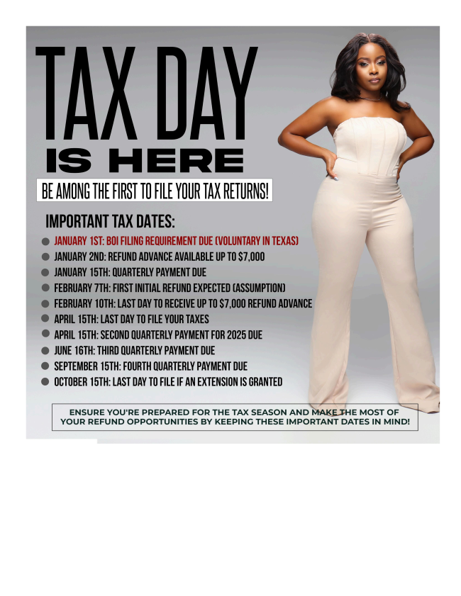 TAX SEASONHAS FINALLY ARRIVED check out out updates and the all new virtual tax preparation option