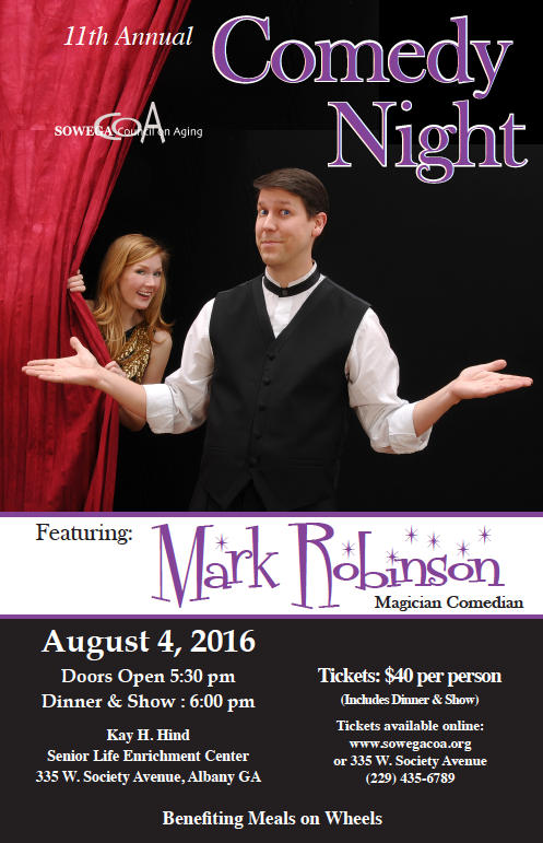 11th annual comedy night comedy on wheels flyer