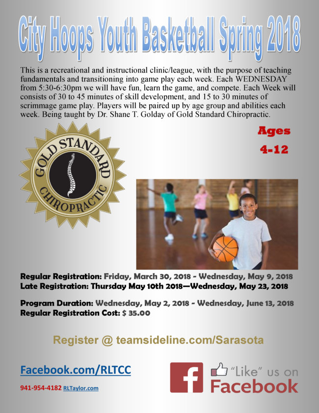 Youth Basketball at the RL Taylor Community Complex! 