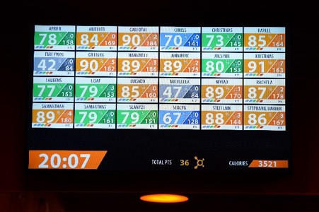 OrangeTheory screen