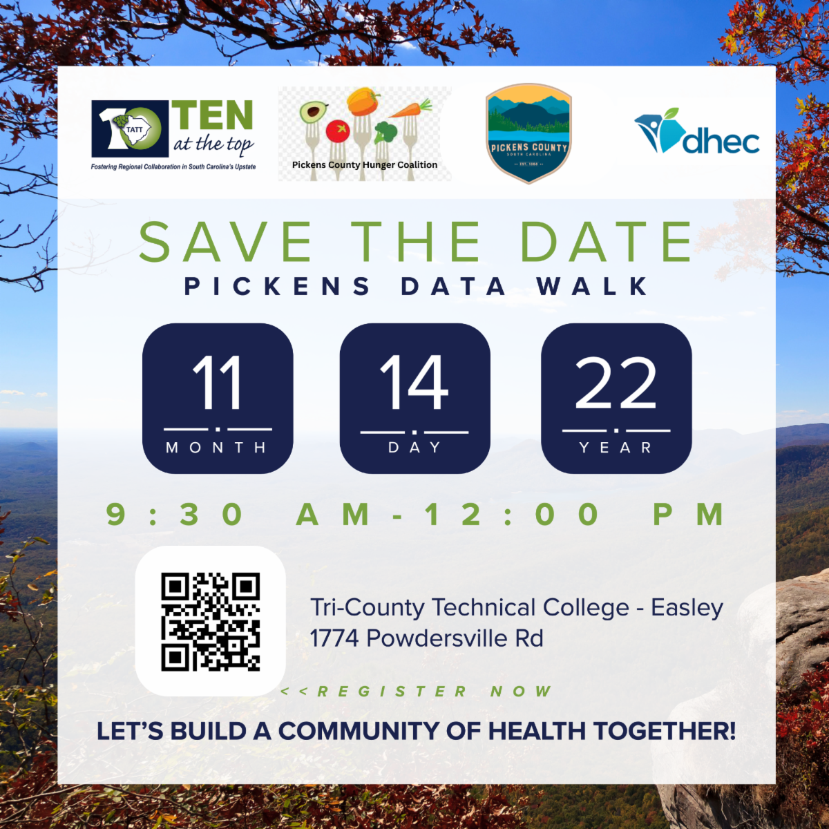Pickens County Health Data Walk