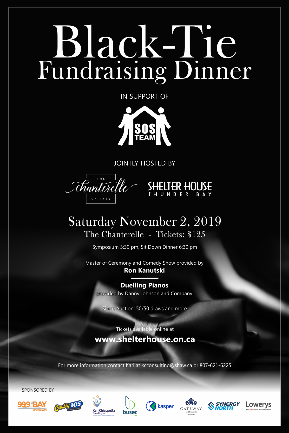 Black Tie Fundraising Dinner In Support Of Sos Program