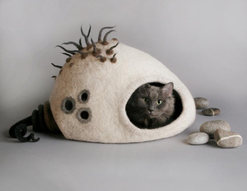Felted Cat Cave 3D Wet Felting w/ Leslie Granbeck