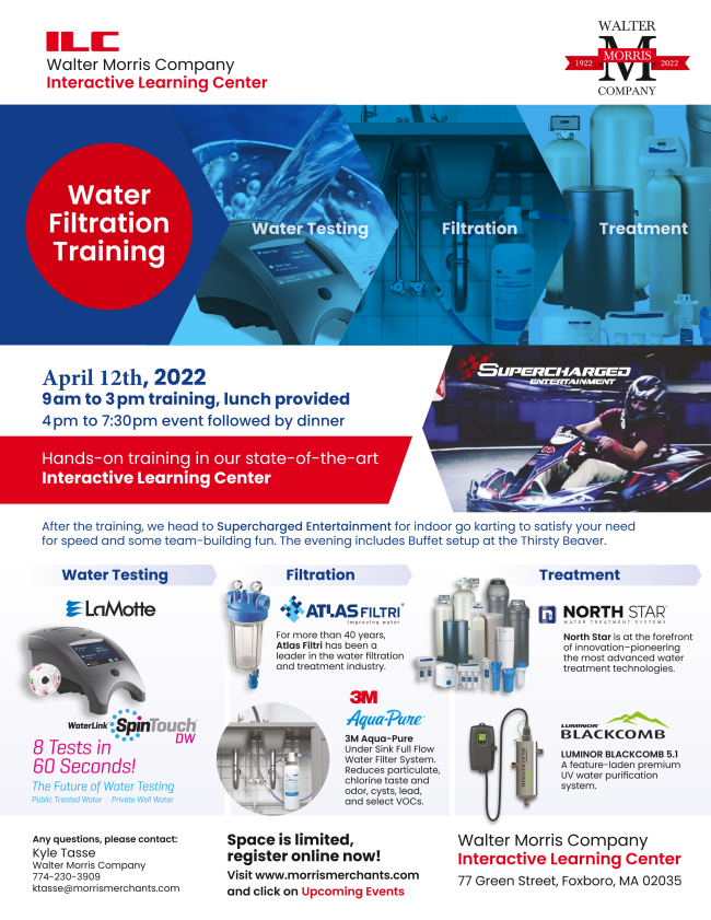 Walter Morris Filtration and Treatment training