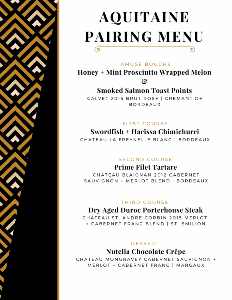 5 Course French Inspired Wine Pairing Dinner At B 10 5 Course French Inspired Wine Pairing Dinner At B 10