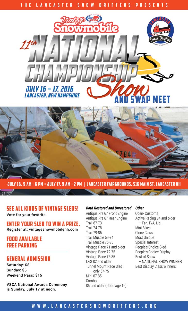 snowmobile swap meet online As well as collecting and restoring, these vintage enthusiasts also put their sleds on display at snowmobile shows, swap meets, races, and vintage ride-ins. snowmobile swap meet online As well as collecting and restoring, these vintage enthusiasts also put their sleds on display at snowmobile shows, swap meets, races, and vintage ride-ins.