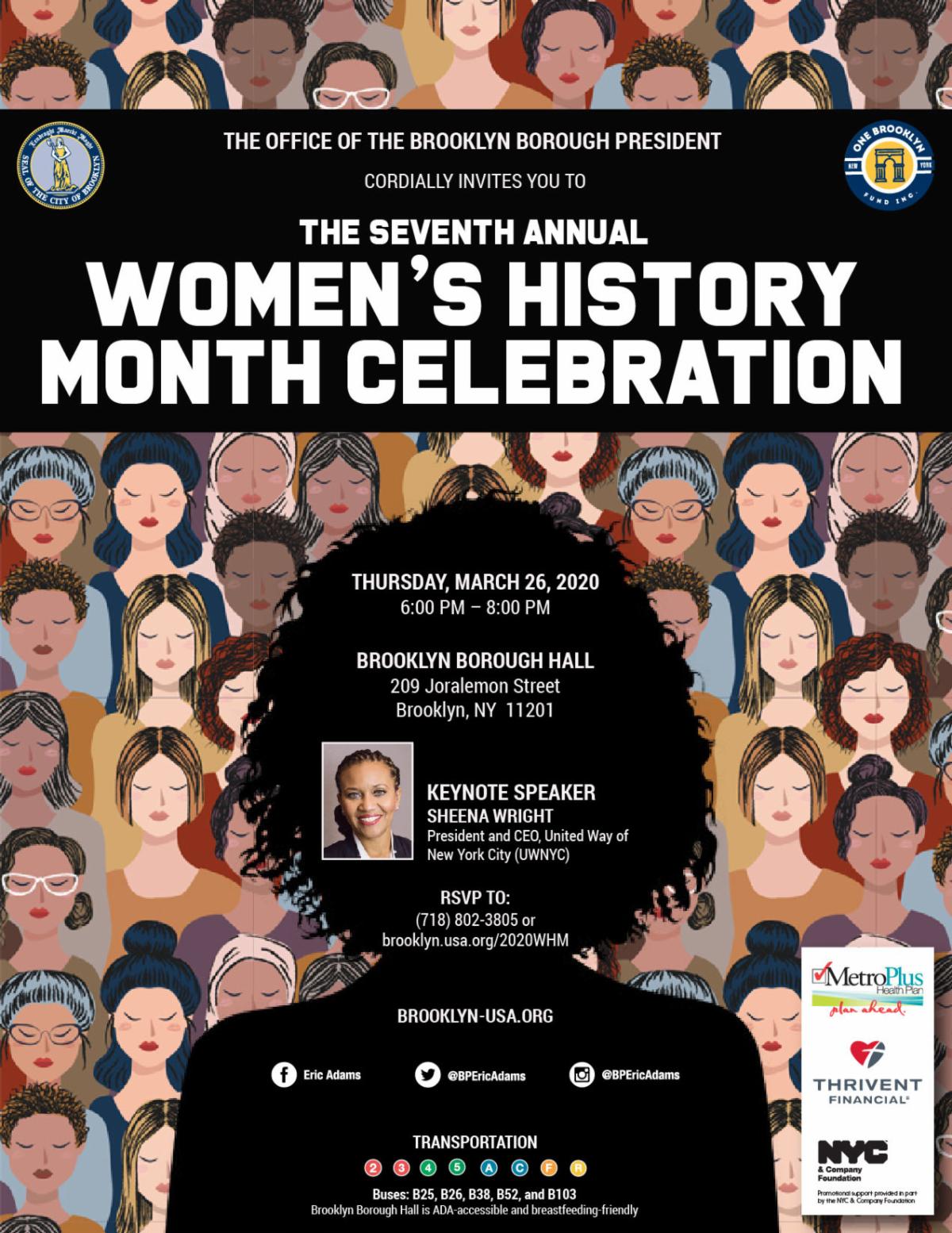 Seventh Annual Women s History Month Celebration Seventh Annual Women s History Month Celebration