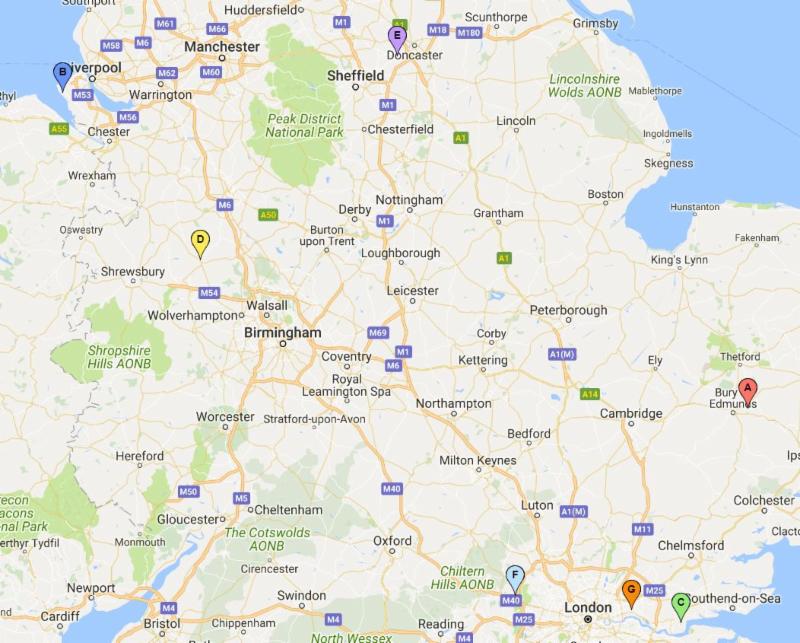 UK Professional Educator Map