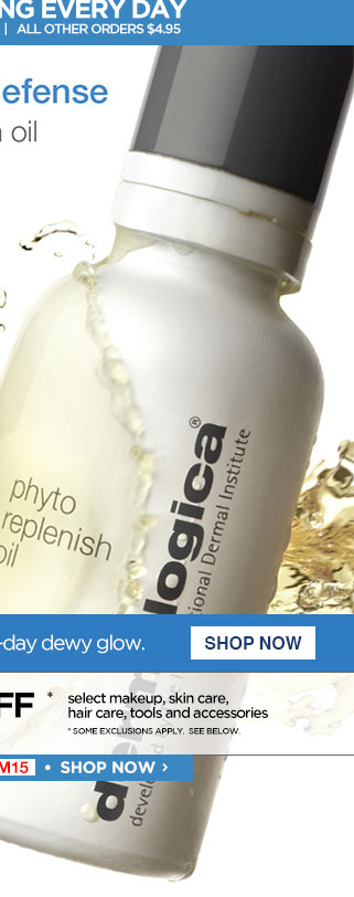 Featuring Dermalogica Phyto Replenish Oil! Save 15% Storewide with code DM15 plus Free Shipping*