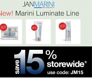 Jan Marini Luminate Line: Save 15% Storewide with code JM15 plus Free Shipping*
