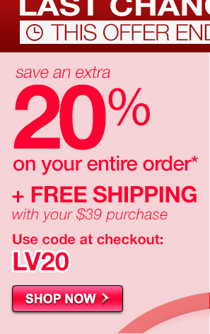 2 Days Left for Sweet Savings! Save 20% Storewide + Free Shipping*