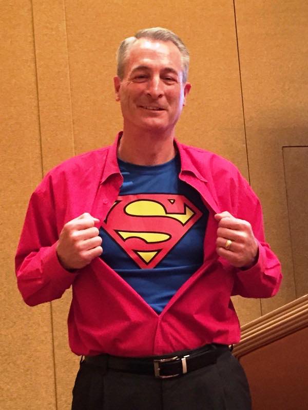 Electrocube president Clay Parrill reveals his inner superhero at our annual sales meeting in Las Vegas