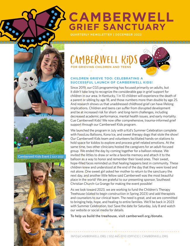 Camberwell Newsletter Preview