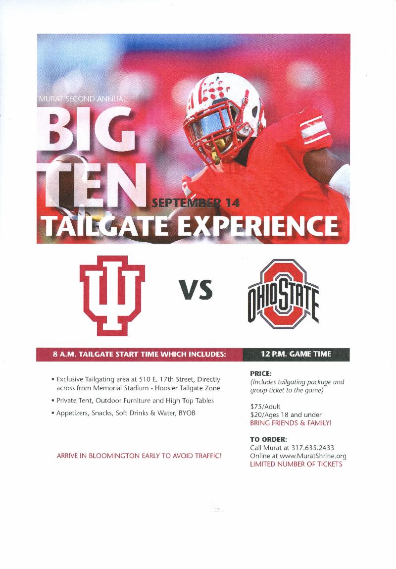 IU TAILGATE EXPERIENCE 2019