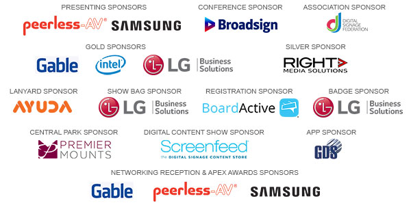 DSE 2017 Event Sponsors