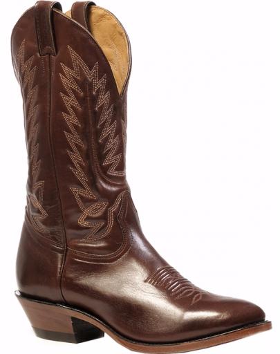 Mens shiny leather cowboy boot