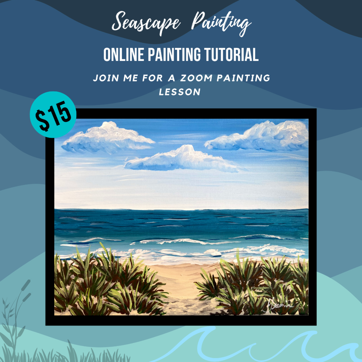 Online Seascape Painting Class