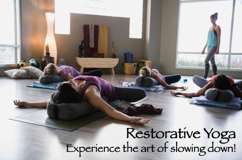 Restorative Yoga Is A Type Of Therapeutic That Provides Physical And Mental Balance Using Props Like Bolsters Cushions Blankets Blocks Restorative Yoga Is A Type Of Therapeutic That Provides Physical And Mental Balance Using Props Like Bolsters Cushions Blankets Blocks