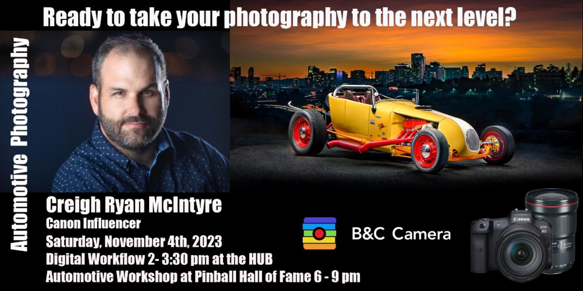 Canon Presents Automotive Photography with Creigh Ryan McIntyre