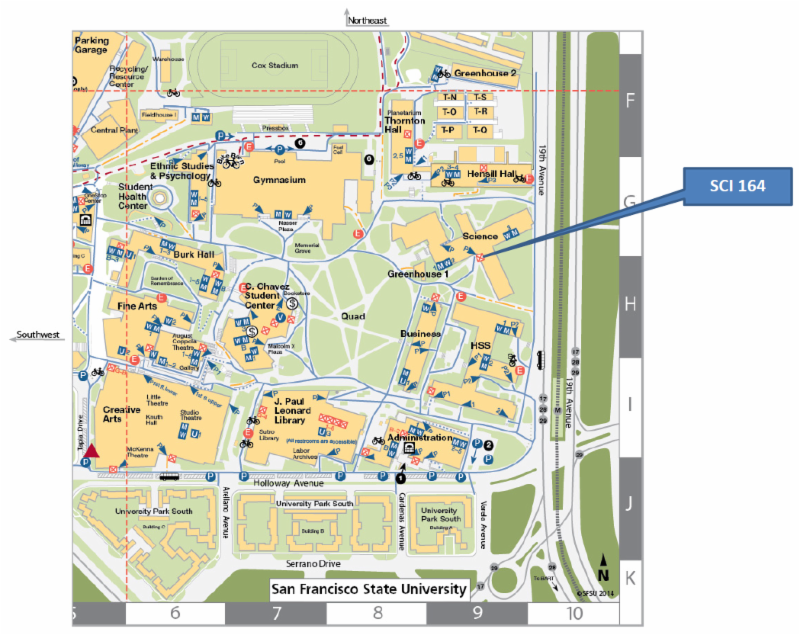 University Of San Francisco Campus Map