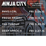 Ninja City - March Events
