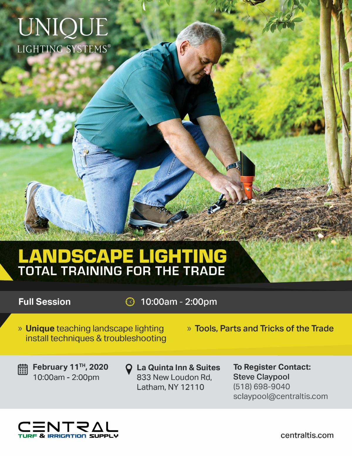Unique Landscape Lighting Training, Latham NY