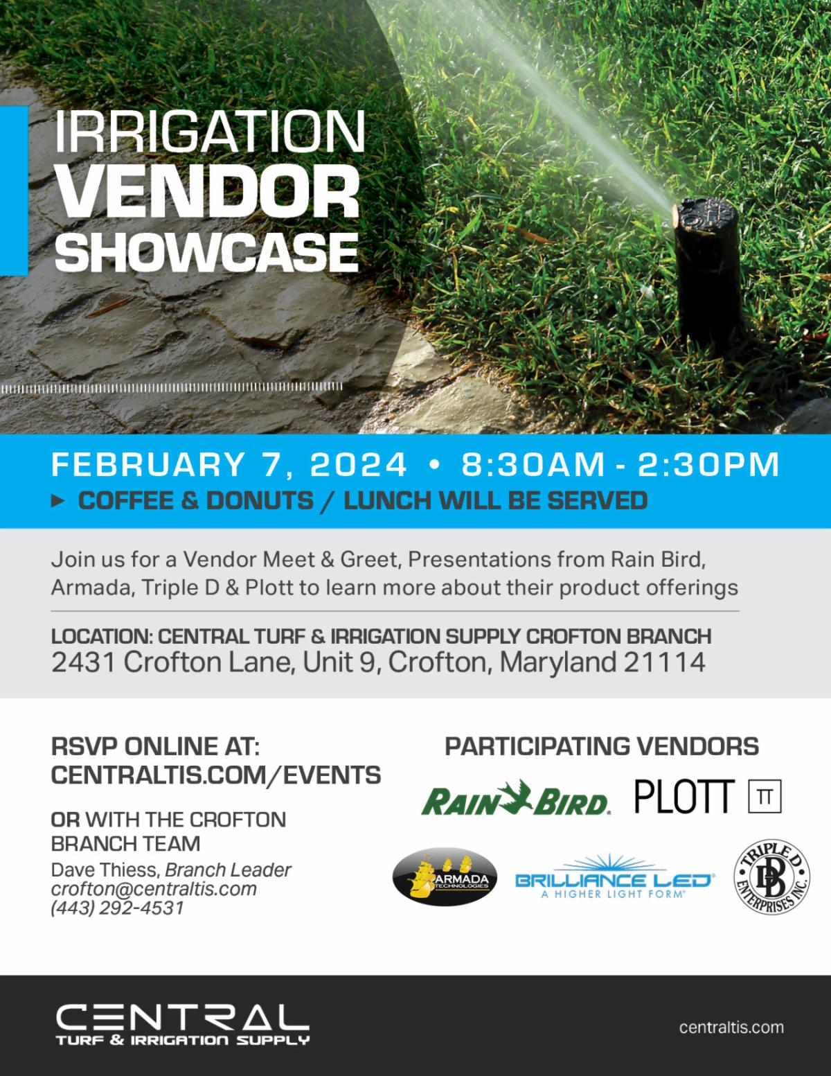 Irrigation Vendor ShowcaseMD