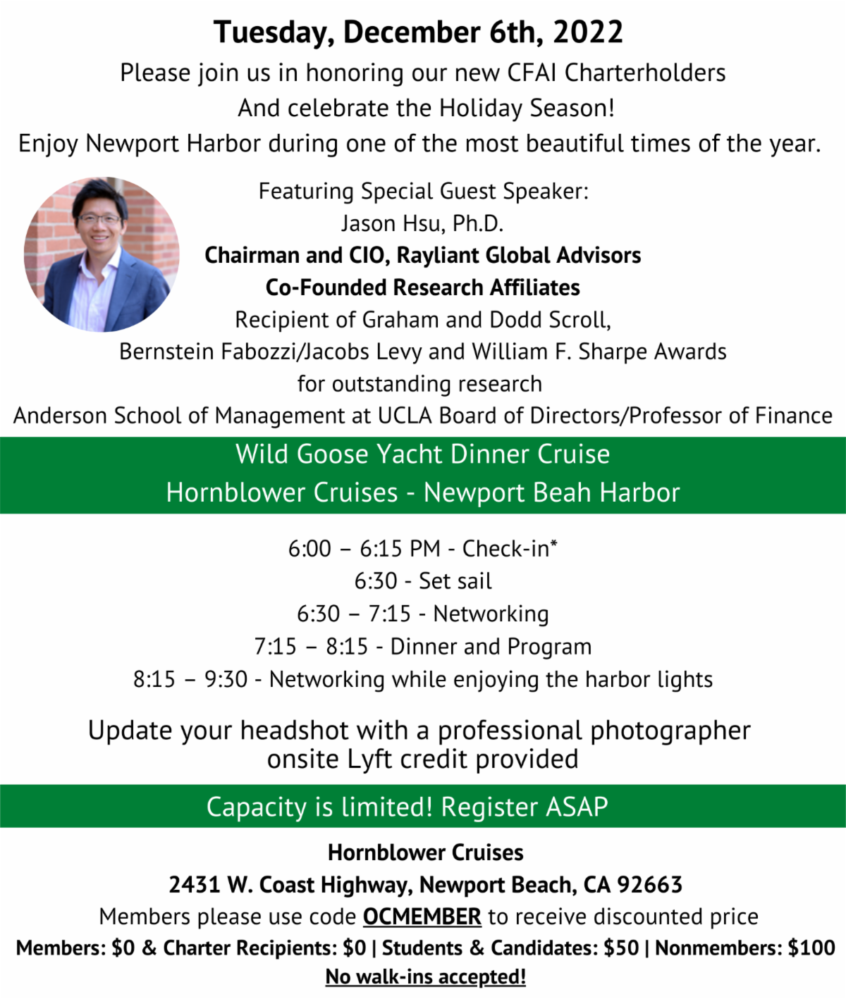 Charterholder Dinner