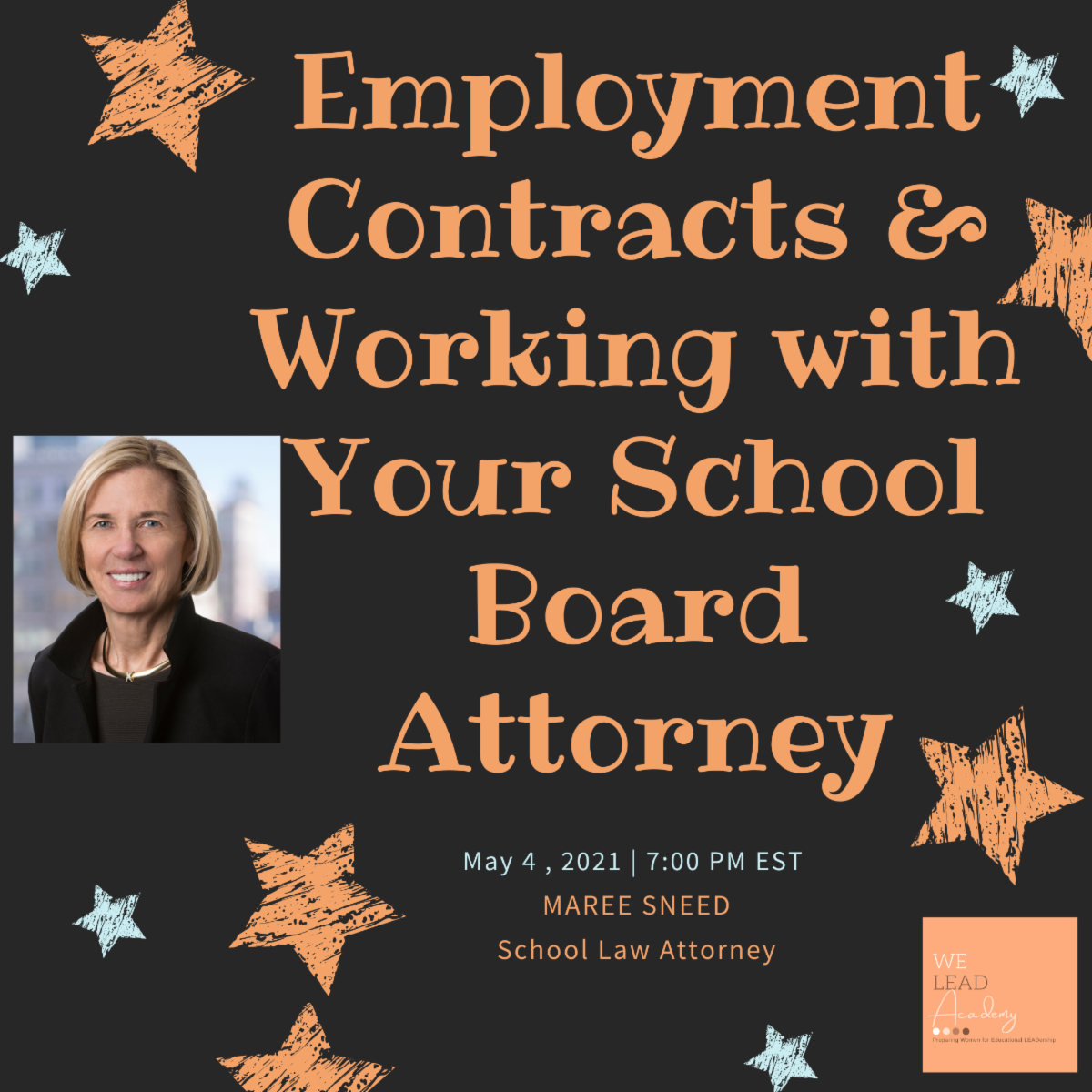 WE LEAD Academy Spring 2021 (4 Sessions)