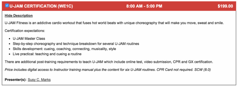 U Jam Fitness Instructor Training July 27 2016 Atlanta Ga