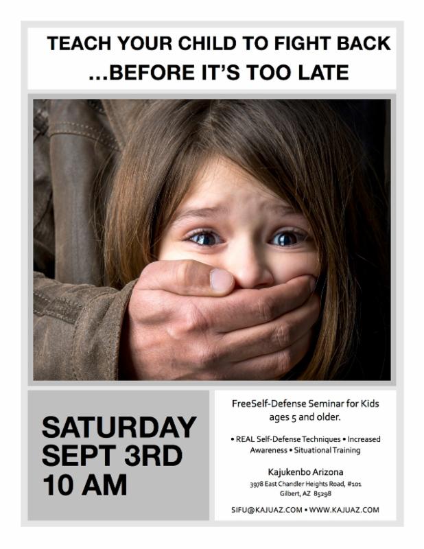 September Children S Self Defense Anti Bully Seminar September Children S Self Defense Anti Bully Seminar