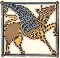 Winged Ox symbol of St. Luke the Evangelist