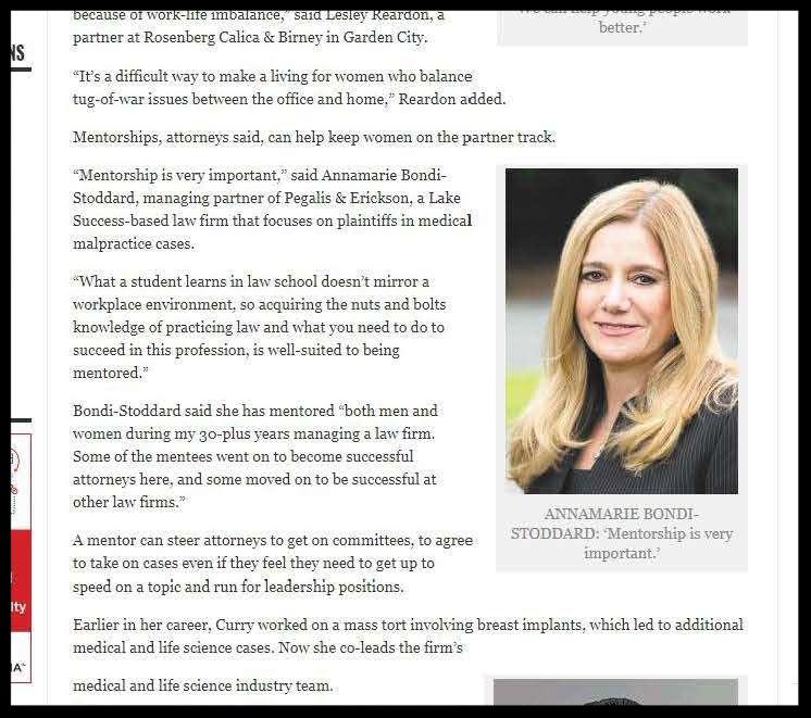 Annamarie Bondi-Stoddard, Managing Partner,was featured in two recent Long Island Business News articles.