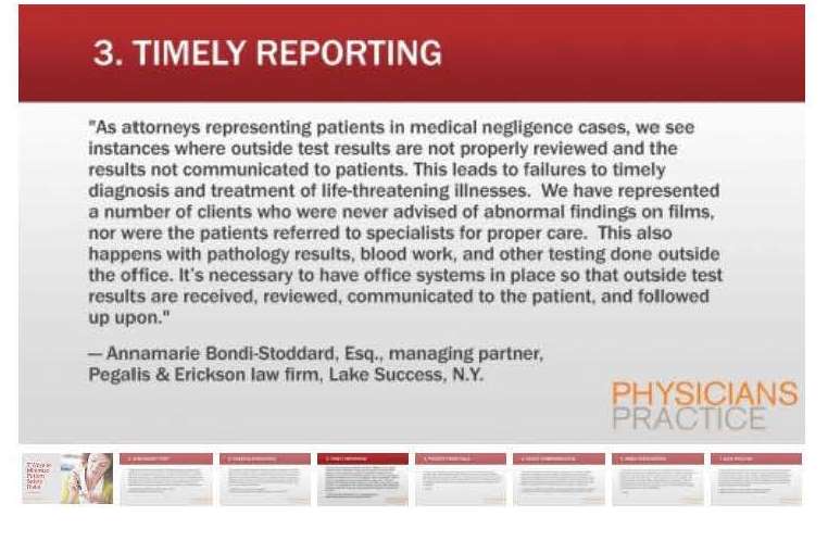 Timely Reporting: 7 ways to reduce patient risk