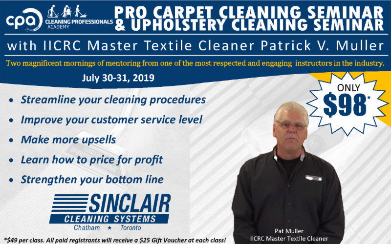 Cpa Carpet Upholstery Cleaning With Pat Muller