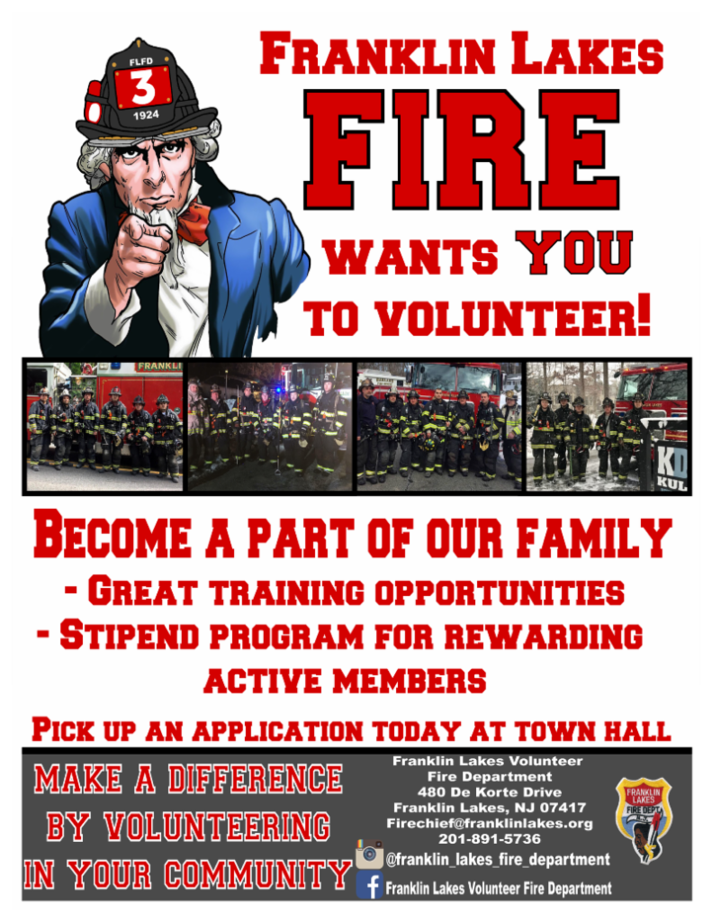 Franklin Lakes Fire Department a Part of Our Family 2018