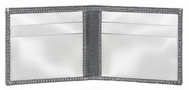 Asanoha Stainless Steel Wallet interior