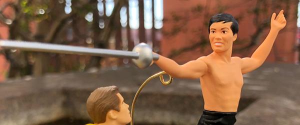 Hikaru Sulu Star Trek ornament close-up