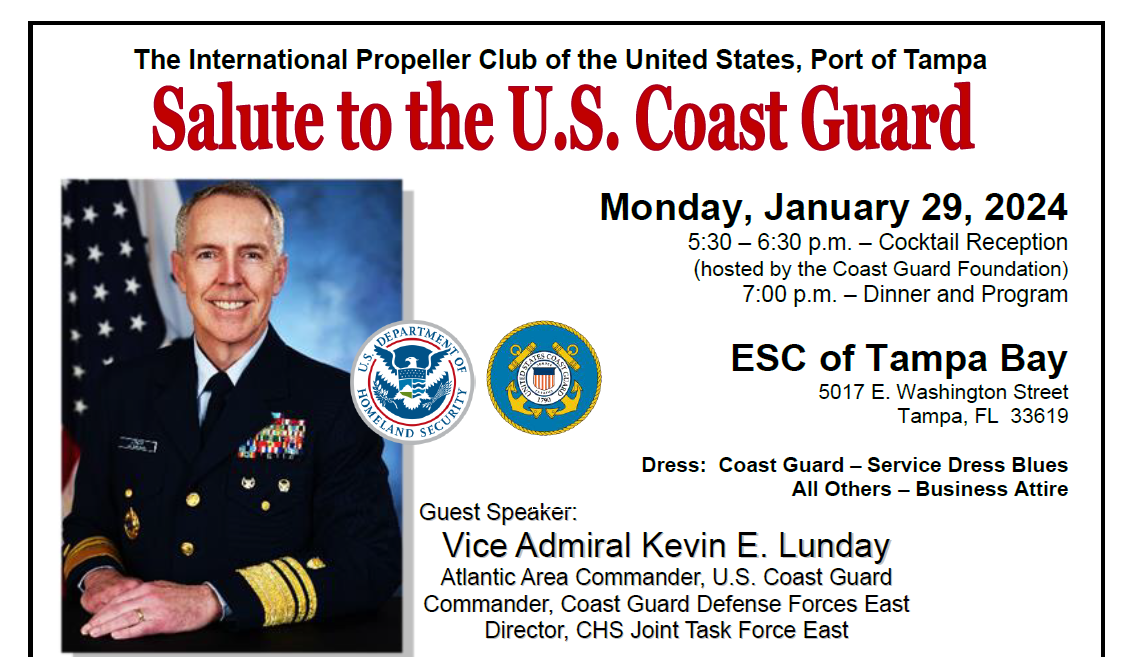 Propeller Club Port of Tampa Salute to USCG Dinner