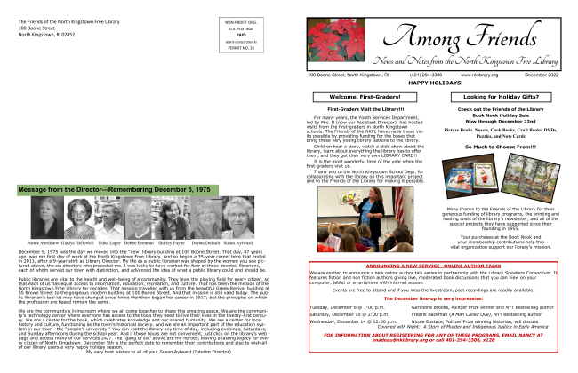 North Kingstown Free Library Newsletter