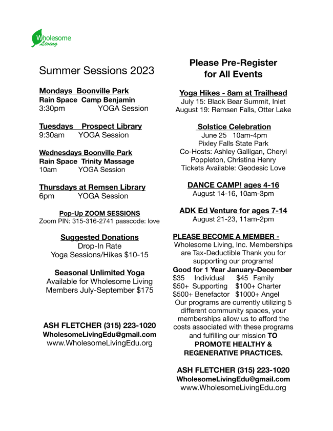 Schedule Format For Kids