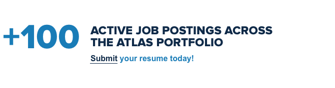 +100 Active job postings across the Atlas Portfolio