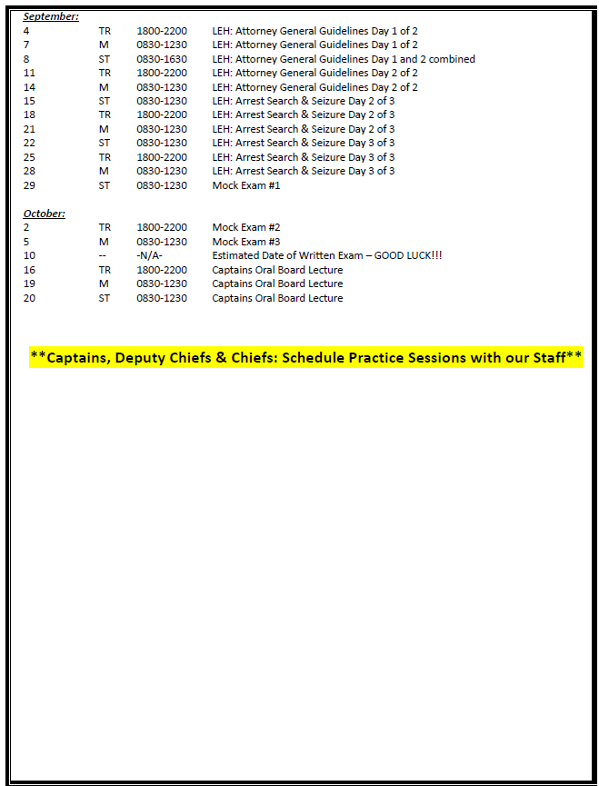 2019 NJ Civil Service Promotional Course (SGT, LT, CAPT, DC, Chief)