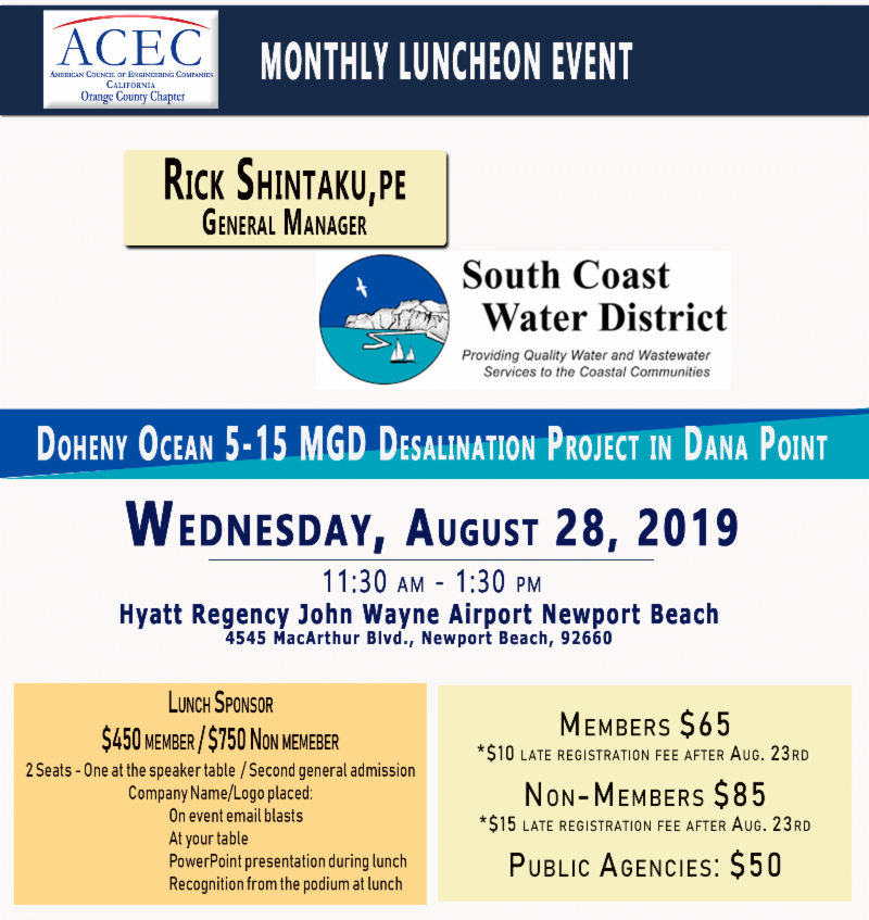 Acec Oc Luncheon August 28 2019