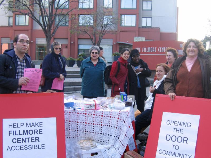 Tricia Webb and friends at the Fillmore Center Bake Sale