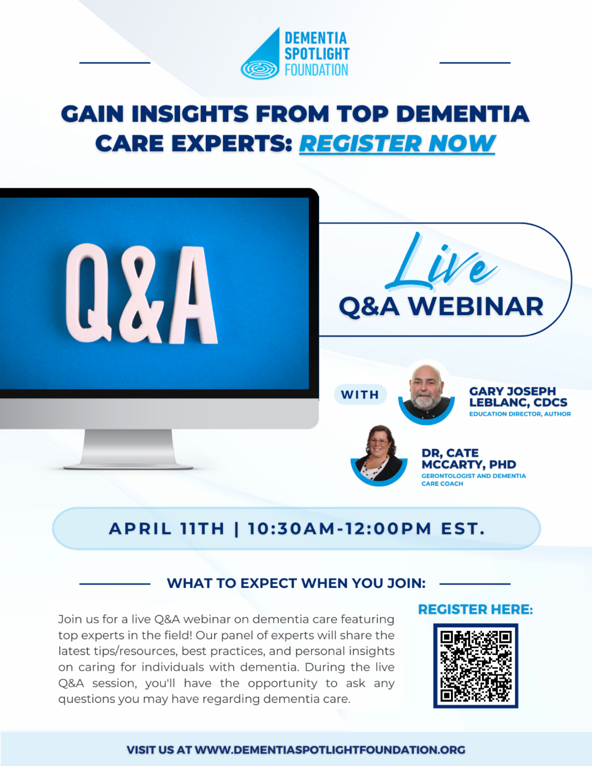 Live Q&A on April 11th