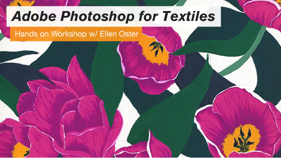 adobe photoshop for textiles workshop