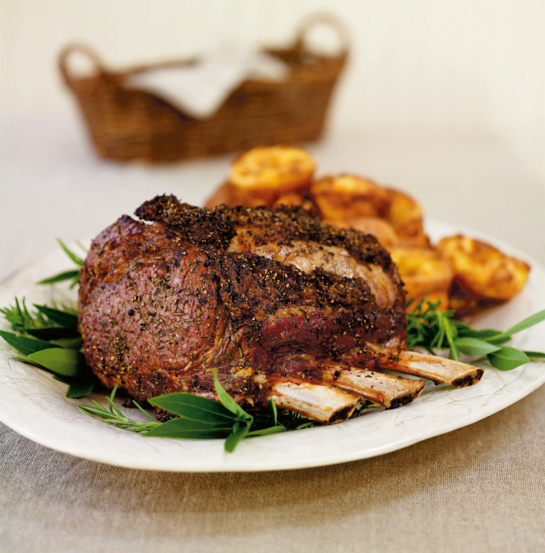 Rosemary-Crusted Standing Rib Roast