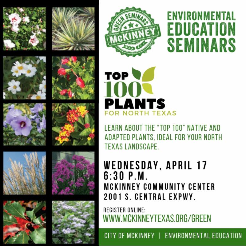 Green Seminar Top 100 Plants for North Texas