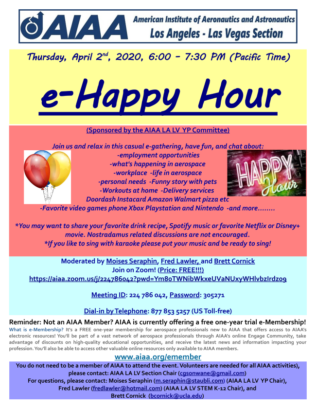 April 2 Aiaa La Lv E Happy Hour